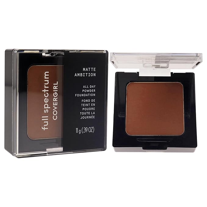 COVERGIRL Matte Ambition, All Day Powder Foundation, Deep