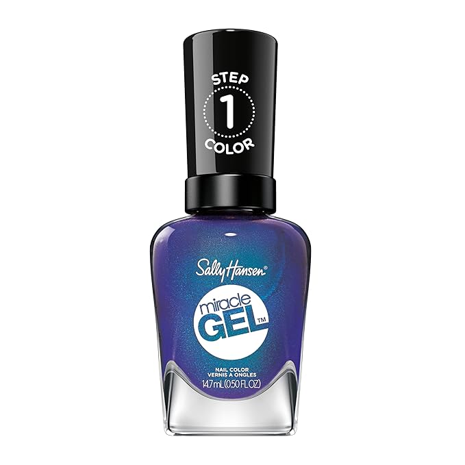 Sally Hansen Miracle Gel™, Hyp-nautical, Long Lasting, Gel-Like Formula, No UV Lamp Needed, Blue Nail Polish