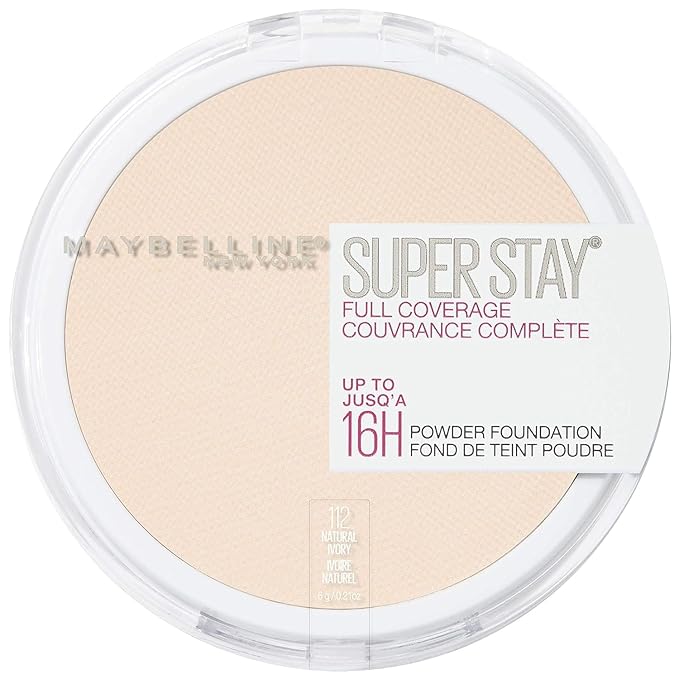 Maybelline Super Stay Full Coverage Powder Foundation Makeup, 1 Count