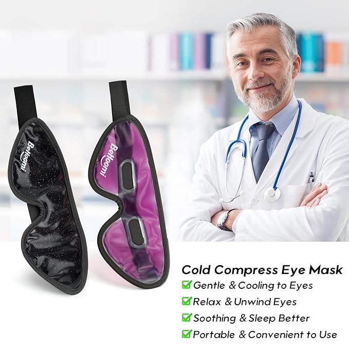 Cooling eye mask, gel eye