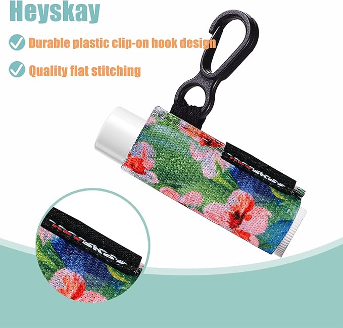 Lip Balm Holder Keychain Compact Clip