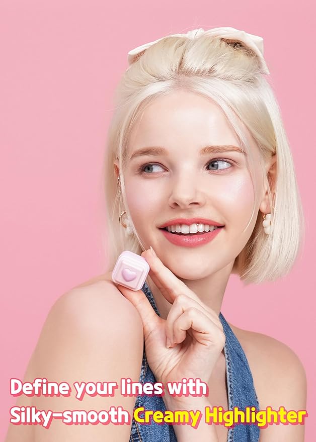 COLORGRAM Milk Bling Heartlighter 01 Peach Heart | Daily Makeup