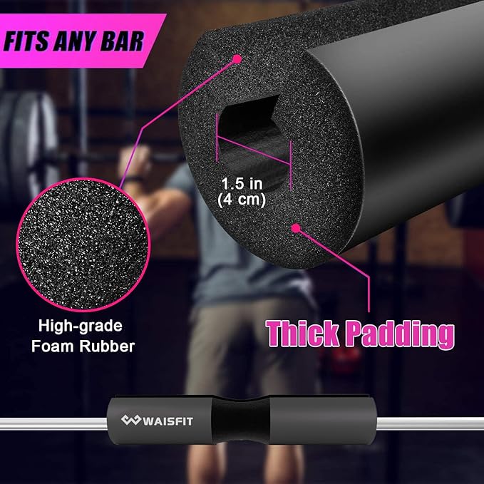 Gym Barbell Pad Set for Women and Men