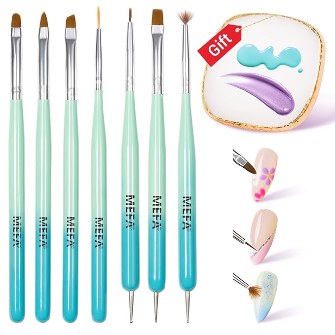 Mefa nail art brushes set,
