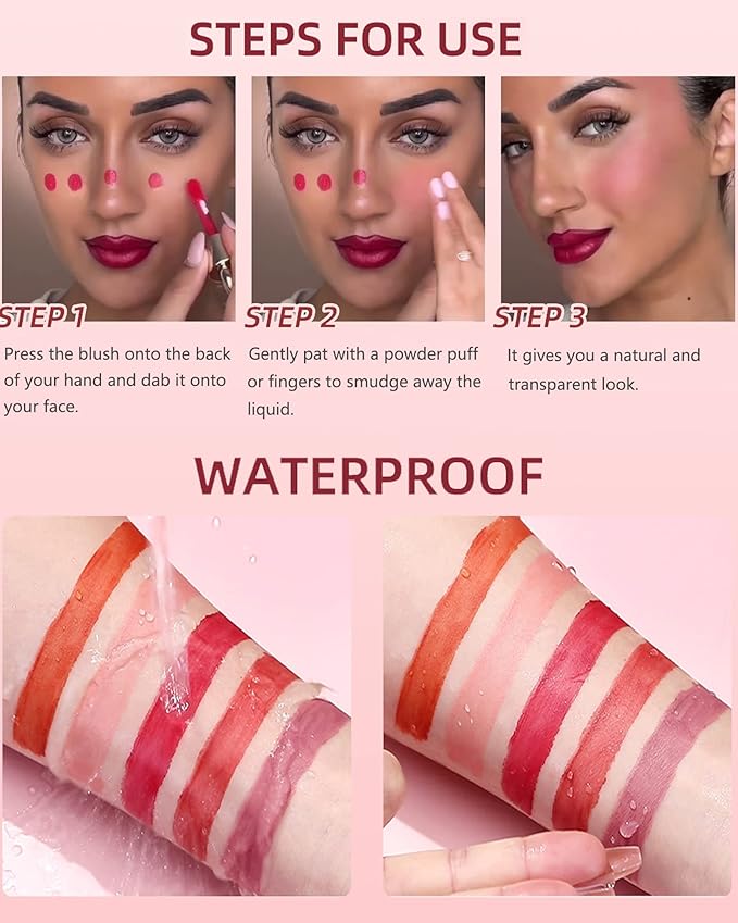 Liquid Blush Wand, Creme Matte Finish Looking, Dewy -# 03