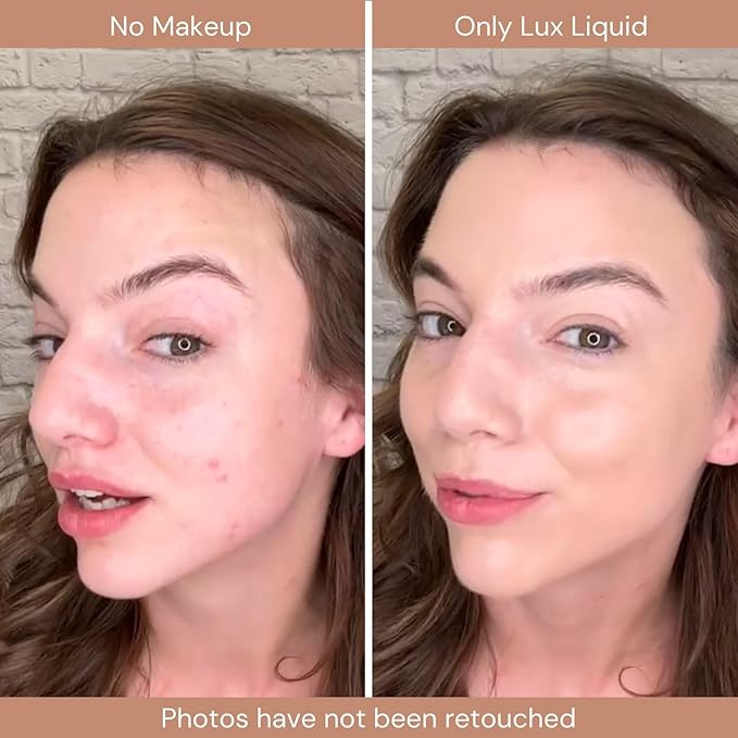 Organic Aloe-Based LUX Liquid Foundation, Natural Vegan Gluten-Free