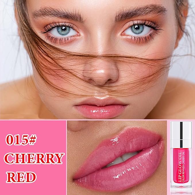 Lip Glow Oil,Hydrating Plumping Lip Tint