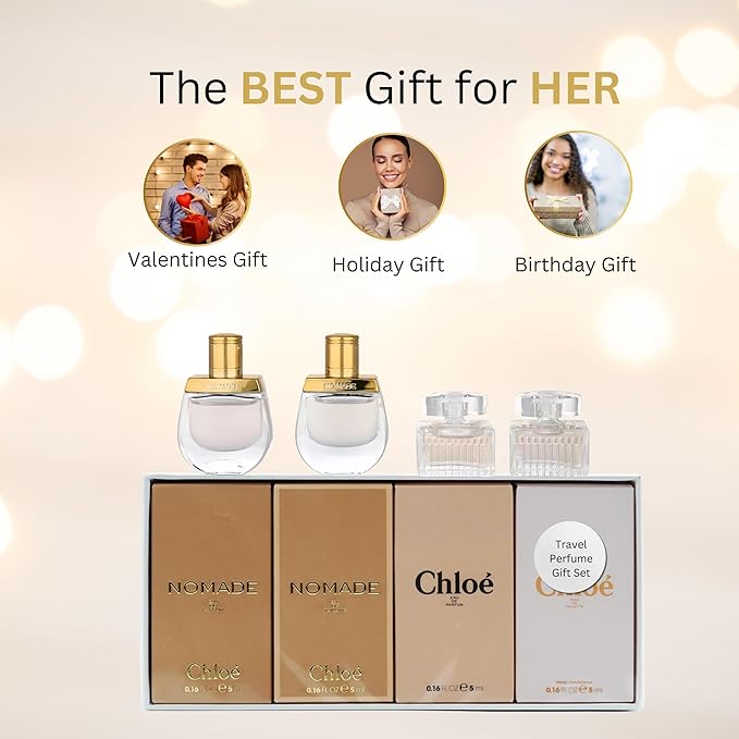 Chloe Perfume for Women Mini Variety Gift Set – 4-Piece Splash Collection