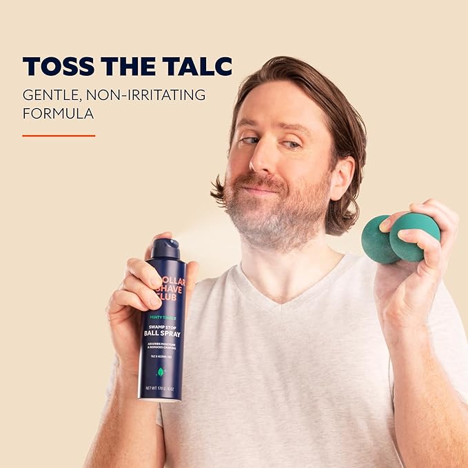 Dollar Shave Club | Ball Spray (2 Pack) | Fast Absorbing Body Deodorant Spray for Men