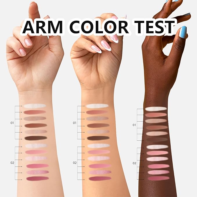 Radiant Rosé Blush Palette - 6 Shades, Fresh Up Palette