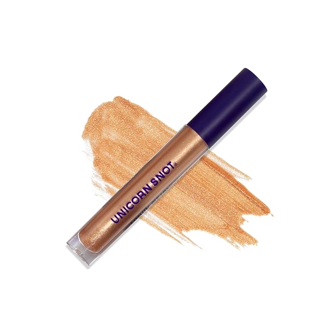 UNICORN SNOT Liquid Metal Lip Paint - Metallic Lip Gloss - Non-drying, Long-lasting Liquid Lipstick, Intense Pigment Color with Metallic Shimmer - Vegan, Cruelty-Free Makeup, Light Sand (Dune)