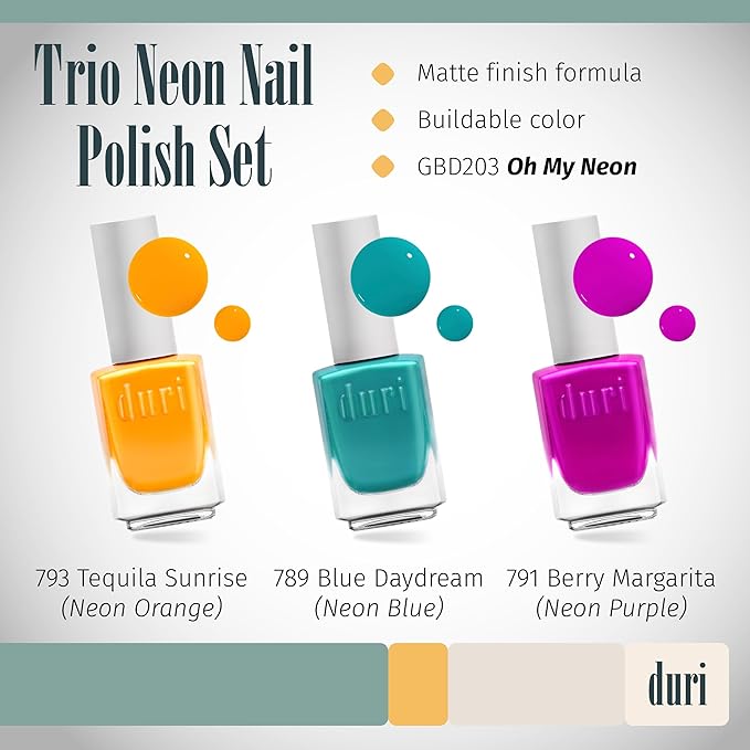 duri Trio Neon Nail Polish