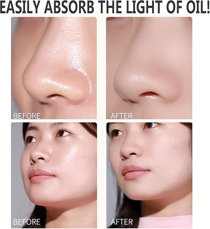 Natural Bamboo Charcoal Facial Oil Blotting Paper,100pcs Oil