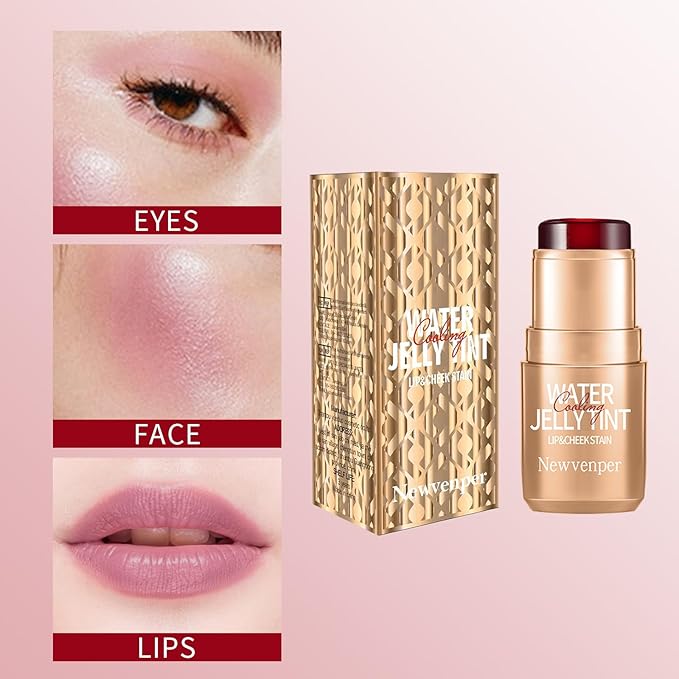 2PCS Jelly Blush Stick, Multi-Purpose Lip & Cheek