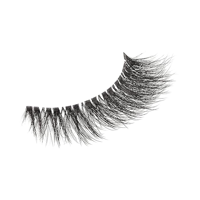 KISS Lash Couture The Muses Collection False Eyelashes - Legacy, Black, Rounded, Doe-Eyed, Refined Faux Silk, Contact Lens Friendly, Pliable Band, Comfortable, Reusable, Cruelty Free, Vegan | 1 Pair