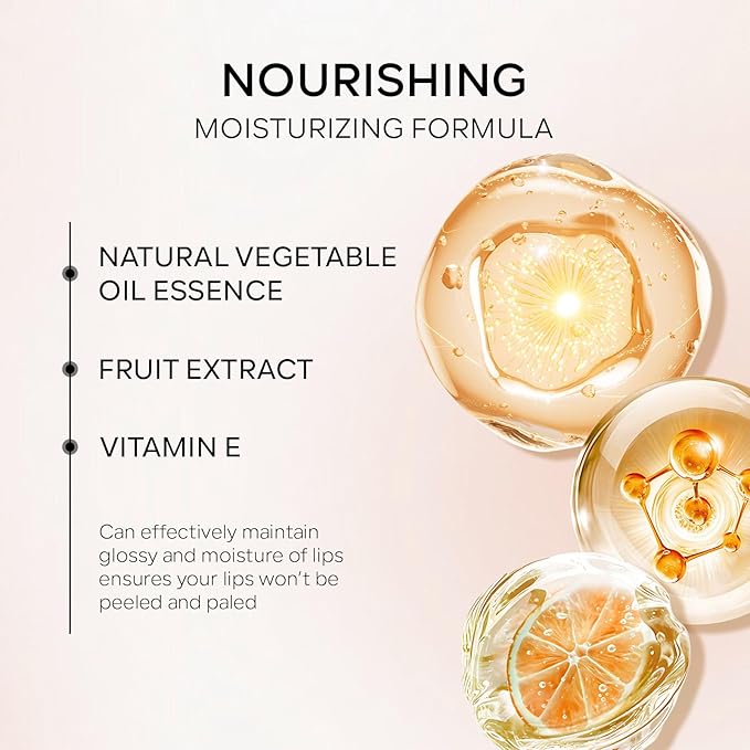 Magic Color Changing Lip Oil, Ph Temperture Changing Plumping Magic Hydrating Lip Oil Gloss, Smooth Lip Lines Plump Lip, Plumping Clear Glossy Tinted Balm Care 0.2Fl oz #Pearl Shimmer