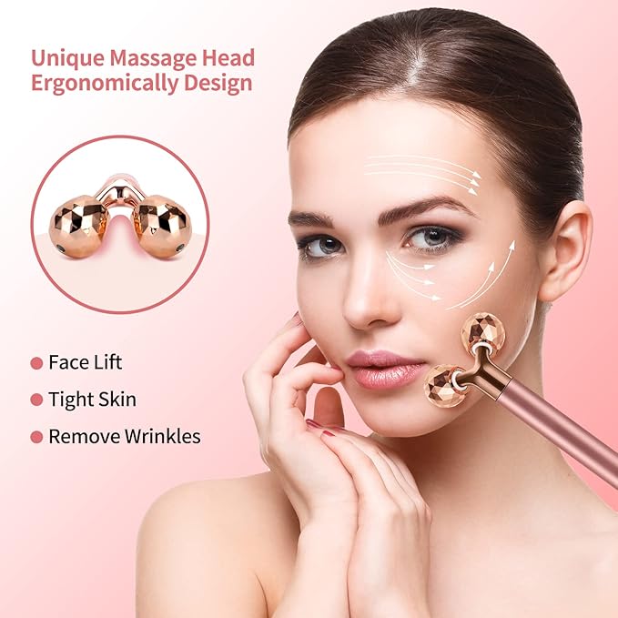 2-in-1 Face Massager Roller Electric Face