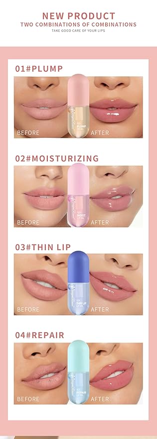 2Pcs Ginger Mint Lip Plumper Set, Plumping