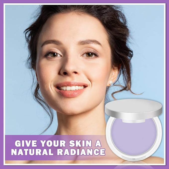 AIUEO Lavender Matte Setting Powder Sunscreen Powder Oil De Maquillaje