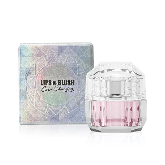 VANERIA Color Changing Blusher,Creme Blush Ph Temperature Change,Waterproof,Long with Brush(/0.14oz) 4g