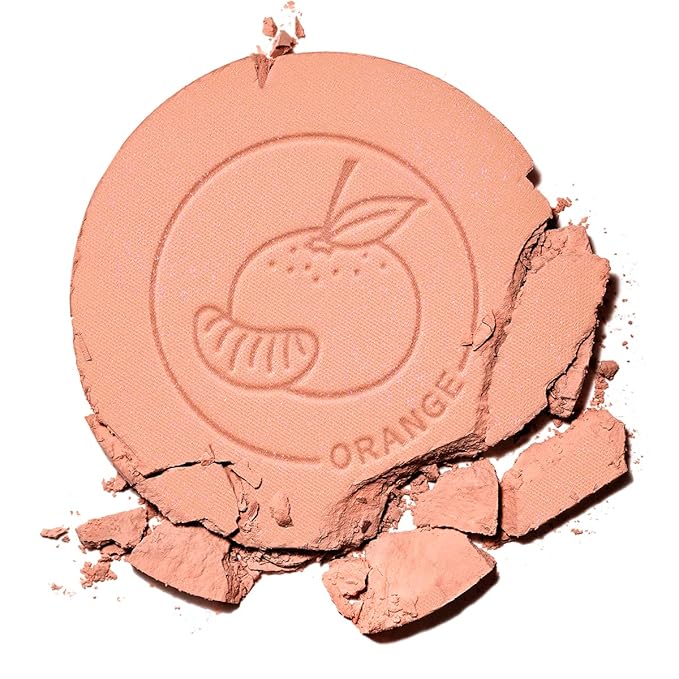 Face Blush, Powder Blush Makeup, Longlasting Highly Pigmented 02 ORANGE