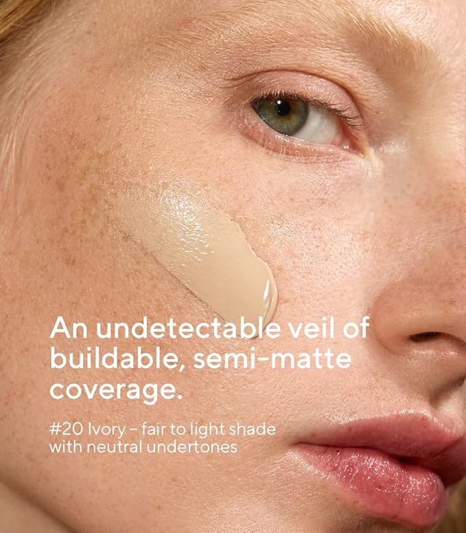 MÁDARA Organic Skincare |SKINONYM Semi-Matte Peptide Foundation, #20 Ecocert certified. 30ml