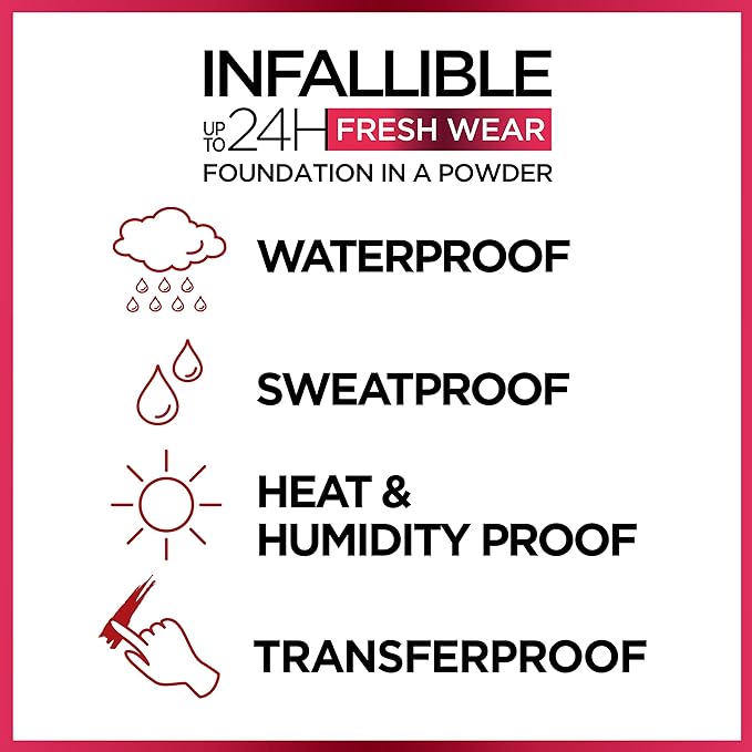 L'Oreal Paris Makeup Infallible Fresh Wear Foundation in Pearl, . 0.31 oz