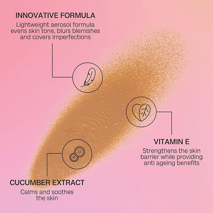 Bali Body Instant Tan Medium-Dark | Skin Perfecting Aerated Spray, Instantly Flawless Airbrushed Bronzed Finish | Soothing for All Skin Types | Vegan, Cruelty Free, Australian Made (97 ml/3.28 fl oz)