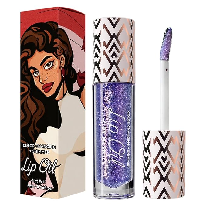 Boss Up Color Changing Lip Oil, Shimmering Temperature Lip