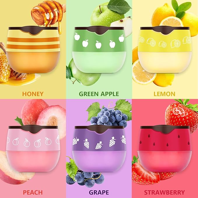 DMSKY 6 PCS Bee Lip Balm