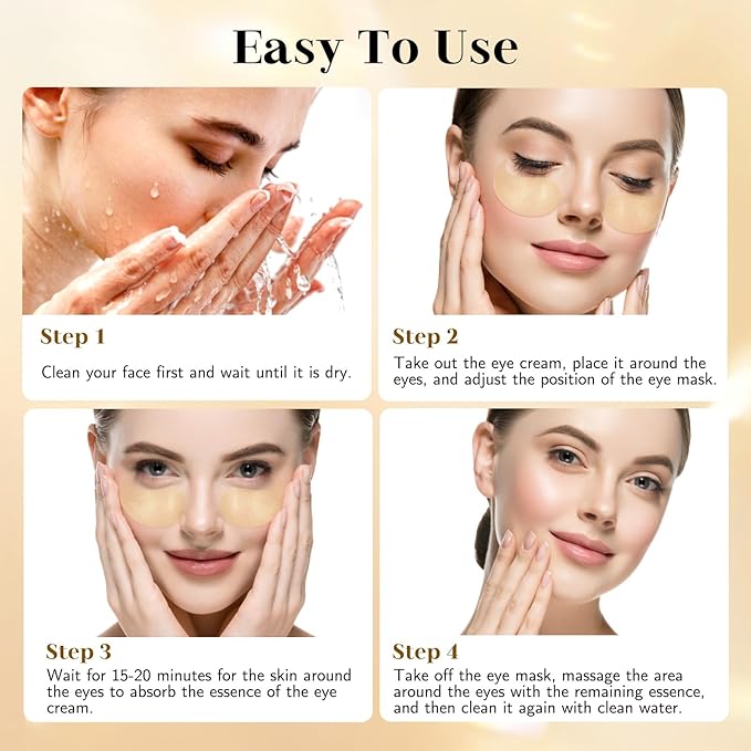 60 pack 24k gold under-eye