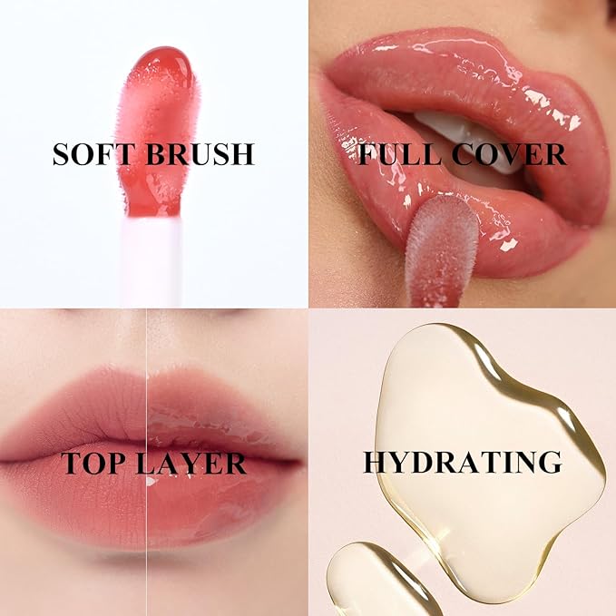 KYDA Hydrating Lip Glow Oil, Moisturizing Lip Oil