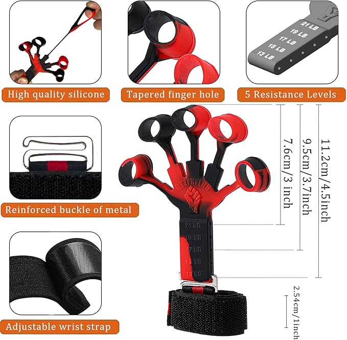 Grip Strength Trainer/Forearm Strengthener 2PCS Upgraded Rehabilitation/10 Resistance