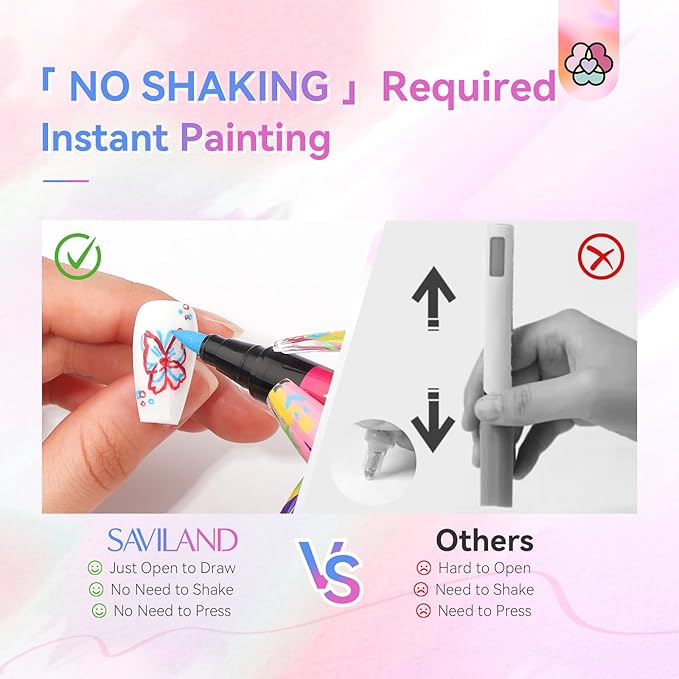 Saviland nail art pens set: