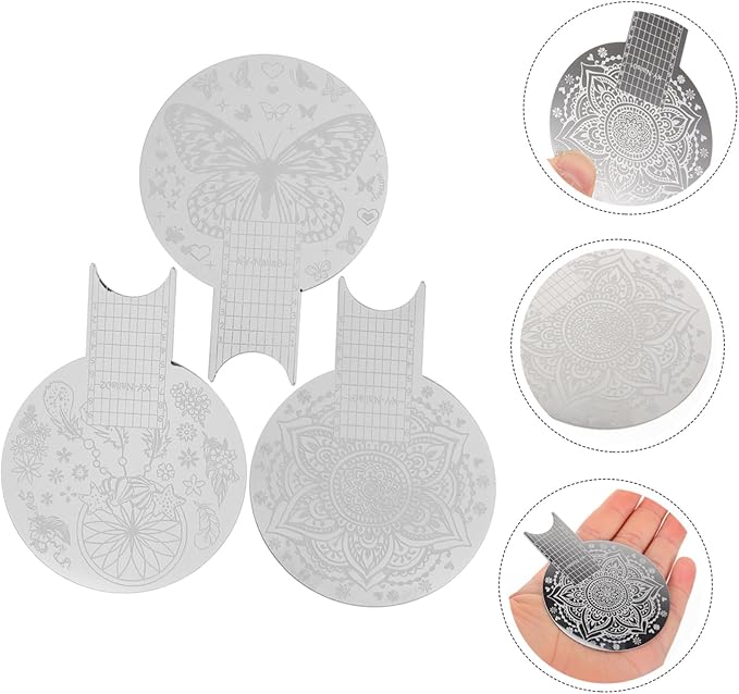 Nolitoy 3pcs nail stamper nail