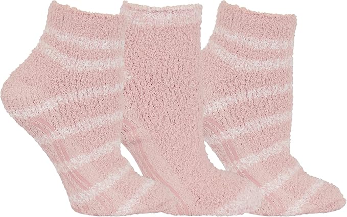 Dr. Scholl's Women's Low Cut Soothing Spa Socks-Lavender & Vitamin E Infused-2 & 3 Pairs-Bottom Grippers
