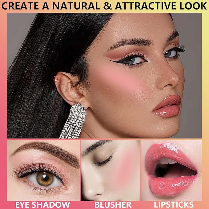 Liquid Blush,Natural Soft Cream Face Blush Matte Cheek Blush Stick(1#)