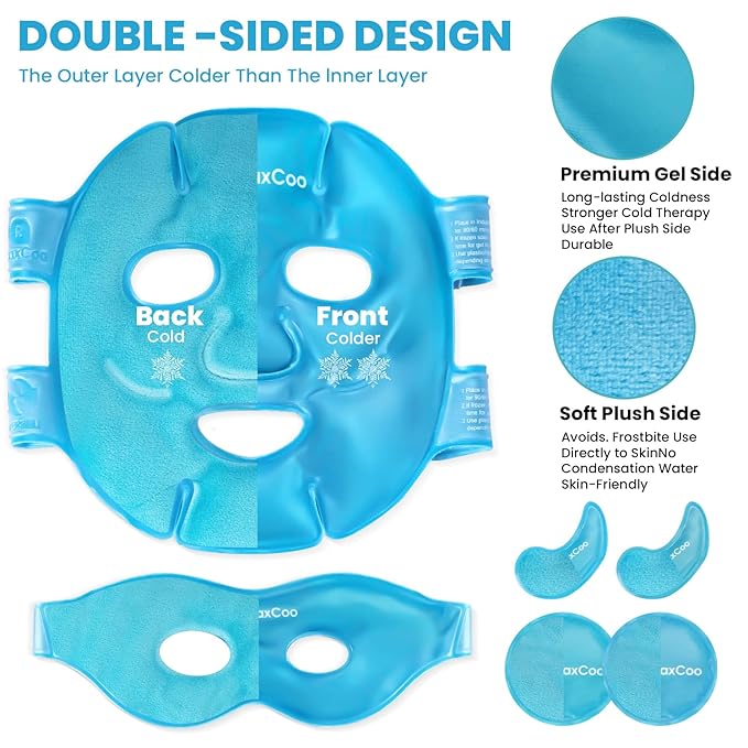 Ice face eye mask for