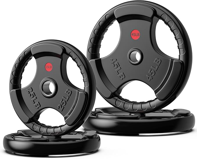 GIKPAL Weight Plates 2-inch Olympic (10lb 25lb 25lb 35lb 35lb 45lb) 45lb)