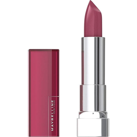 Maybelline Color Sensational Lipstick, Lip Makeup, Cream Finish, Hydrating Lipstick, Nude, Pink, Red, Plum Lip Color, Rose Embrace, 0.15 oz; (Packaging May Vary)