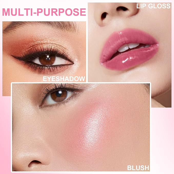 6 PCS Hydrating Lip Oil, Big Brush Head Lip Glaze Shiny Transparent Lip Glow Oil, Nourishing & Non-sticky Long Lasting Fresh Clear Smooth Lip Care Plumping Lip Oil (SET B)