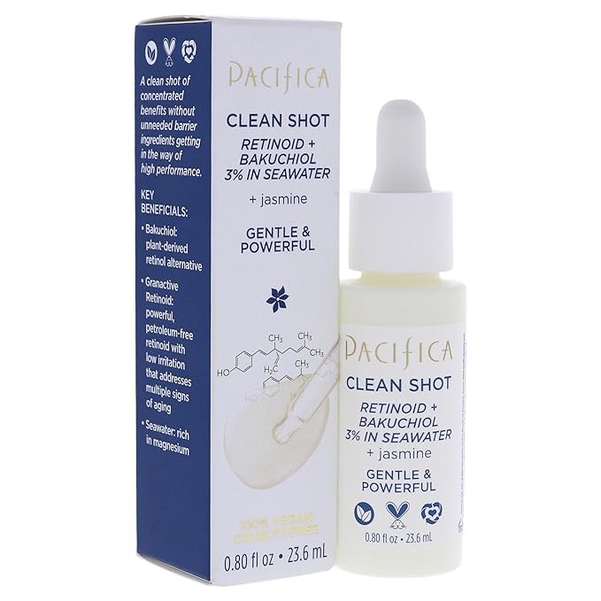 Pacifica Clean Shot Retinoid and Bakuchiol 3 Percent 0.8 oz