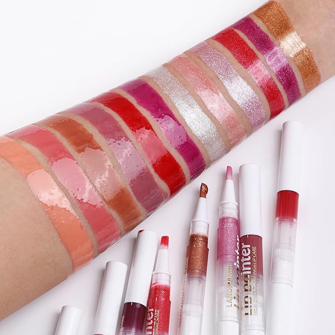 Hydrating Glow Lip Oil Gloss, High Pigment Red Lip
