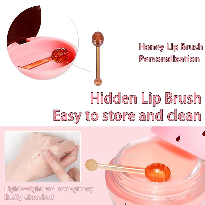 3 Pcs Bee Lip Balm Honey Lime)