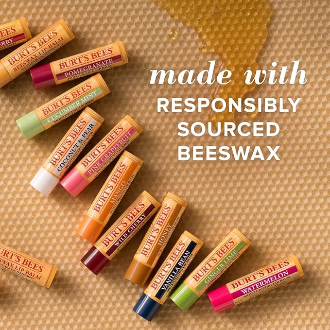 Burt's Bees Lip Balm - Mango, Lip Moisturizer With Responsibly Sourced Beeswax, Tint-Free, Natural Origin Conditioning Treatment, 2 Tubes, 0.15 oz.