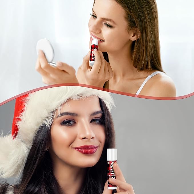 Sosation 80 Pcs Christmas Flavored Lip Stocking