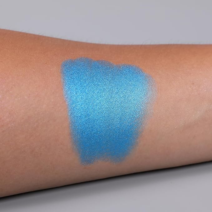 IS'MINE Single Blue Shimmer Eyeshadow Powder Palette High Pigment, Longwear, Intense Color Best Blue Eyeshadow