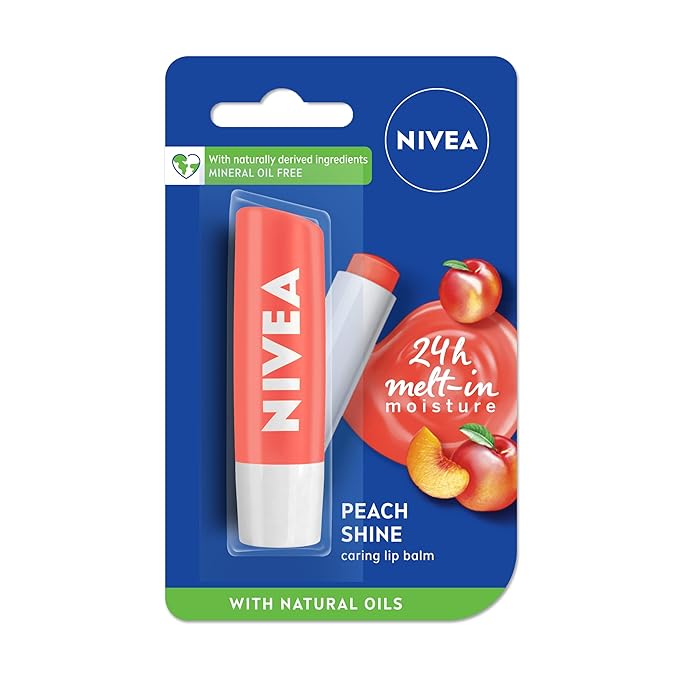 Nivea Lip Balm - Fruity Shine PEACH -Pack