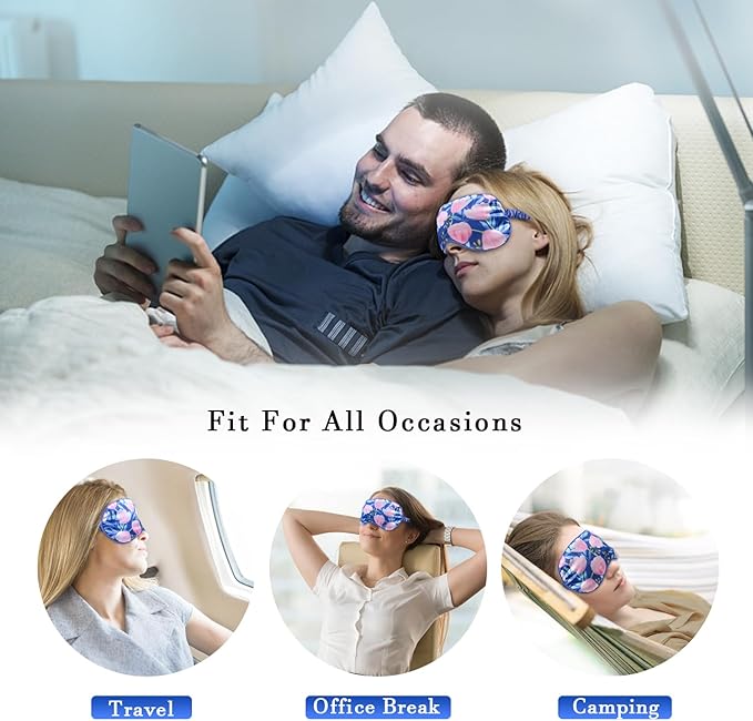 Heated cold eye mask silky