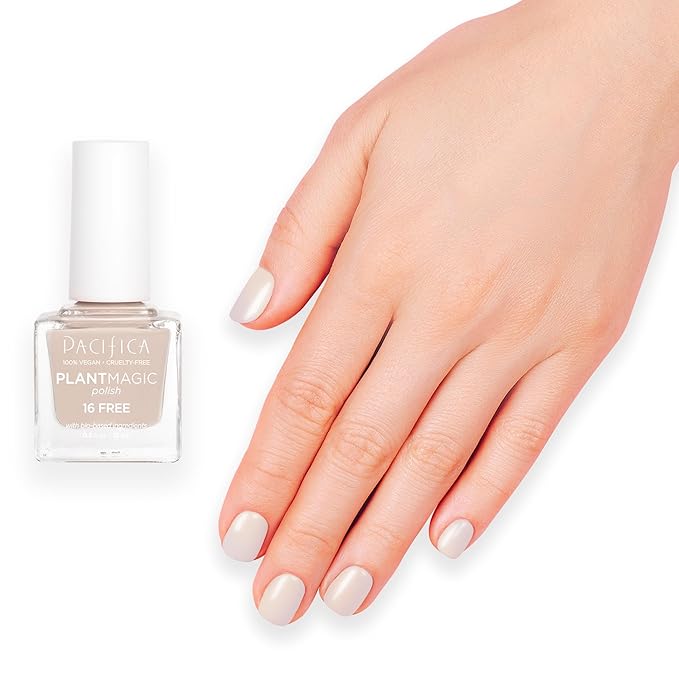 Pacifica Natural Nail Polish – Plant Magic Brown Beige Nail Polish - Plant Based, Non-Toxic & Clinically Tested - Lasting Colors, Glossy Chip-Resistant, Clean Beauty, Dermatologist Approved, Baby Deer